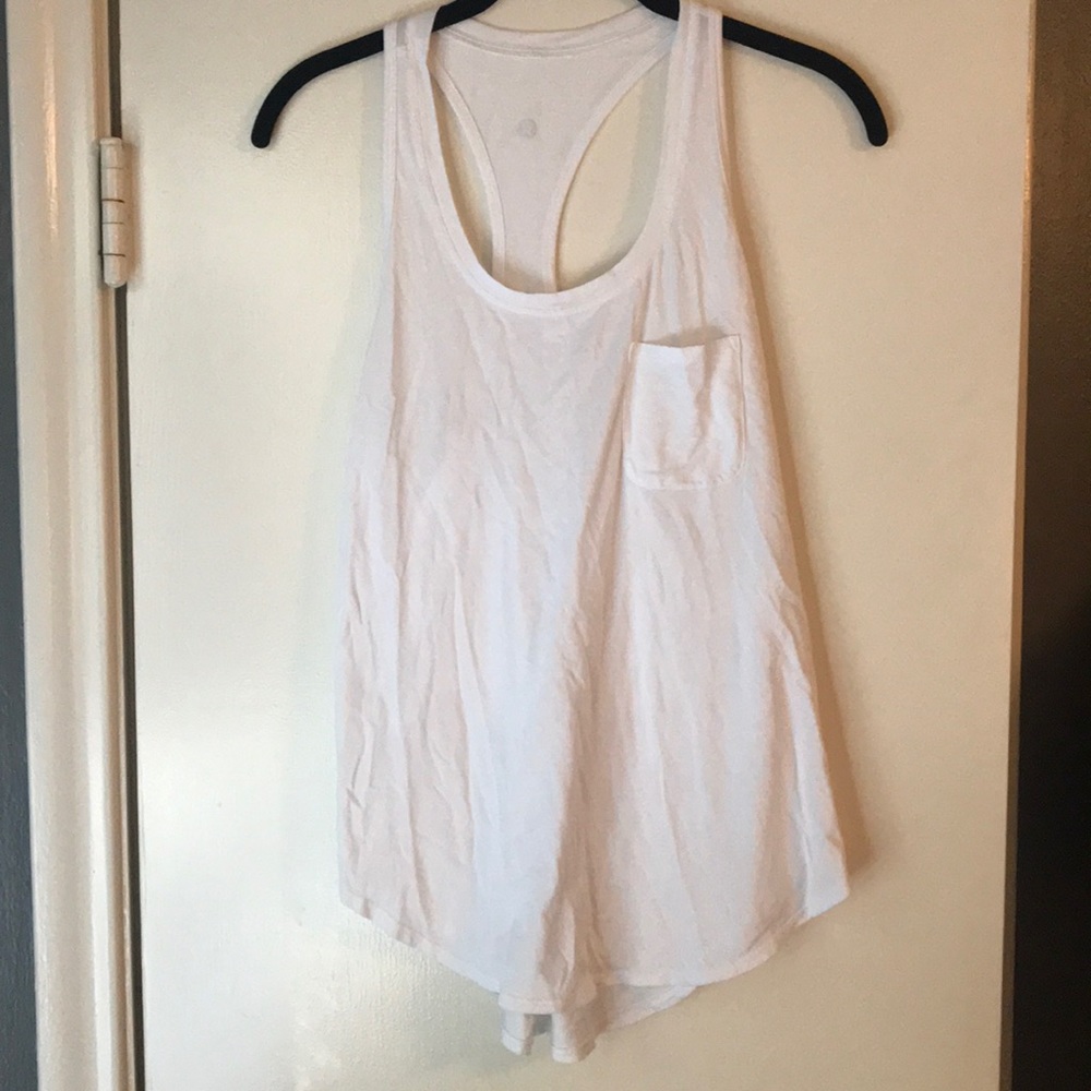 lululemon white razorback tank